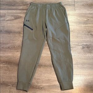 Under Armour Unstoppable Green Jogger Pants Mens Size M